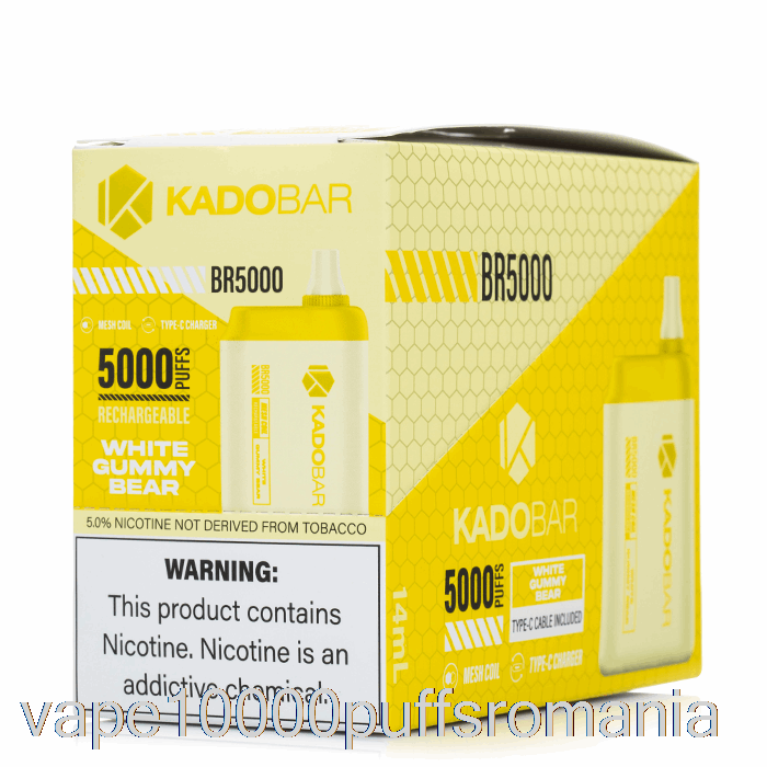 Vape Romania [5-pack] Kado Bar Br5000 De Unica Folosinta